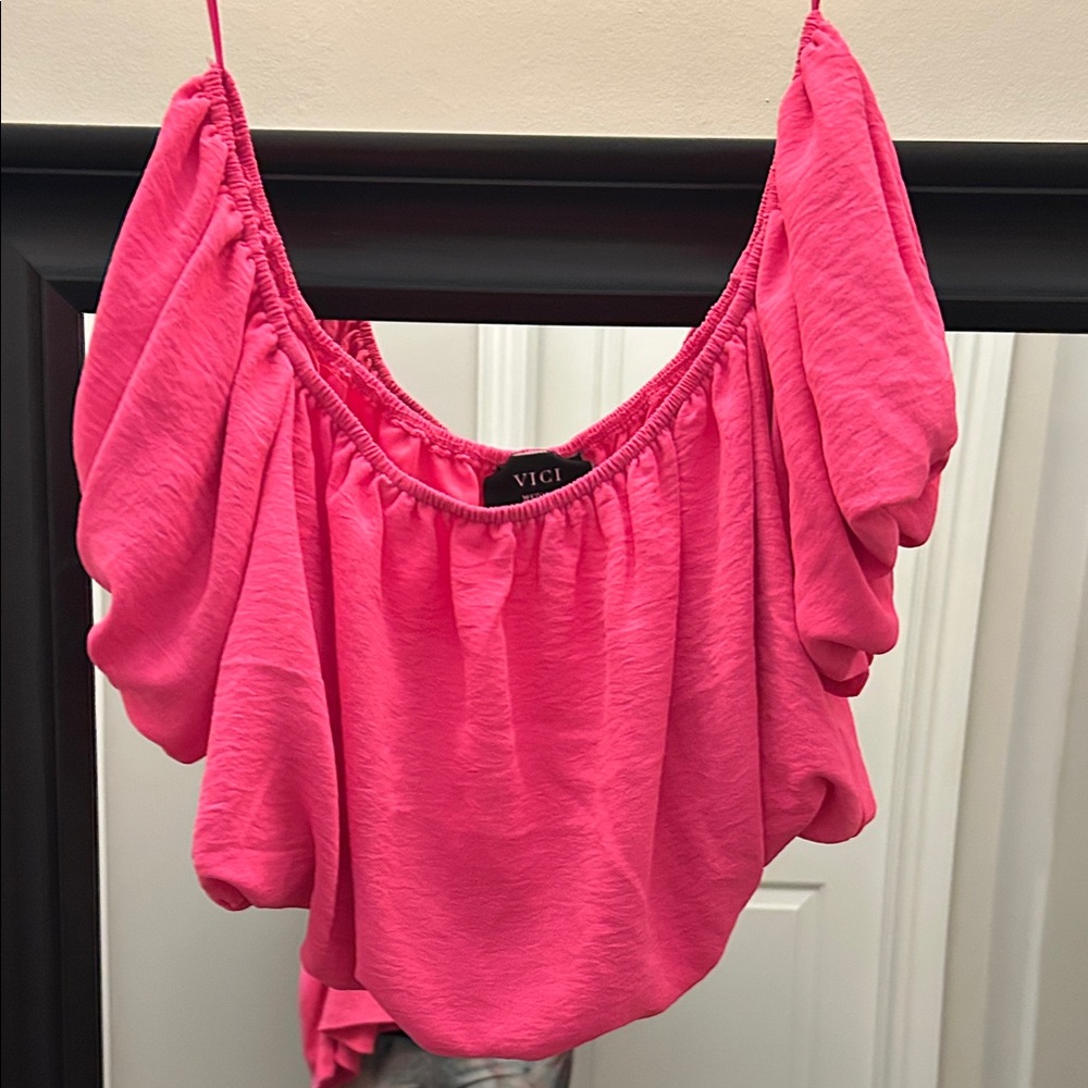 VICI Women's Pink Crop Top & Pants Set - 2 pieces - NWOT - Picture 10 of 13